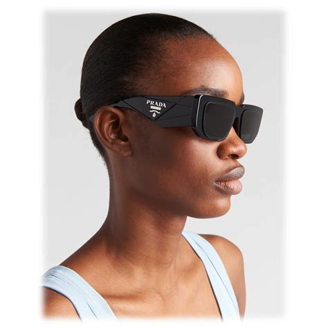 Prada symbole rectangular sunglasses